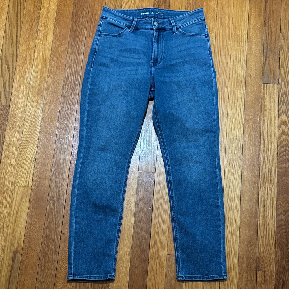 Old Navy Women’s High Rise Straight Leg in True Blue Wash